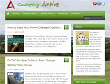 Tablet Screenshot of campingannie.com